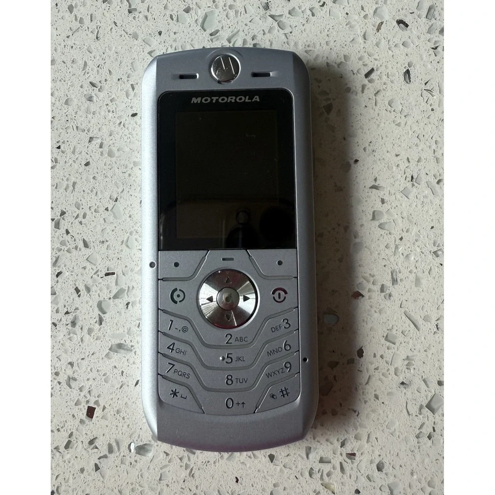 Motorola L6 Tested Silver Retro Mobile Phone 1.75